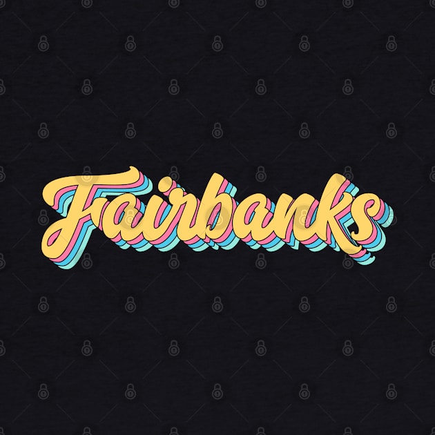 Fairbanks Retro Yellow Script by modeoftravel